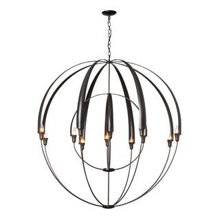 Double Cirque Large Scale Chandelier Dark Smoke