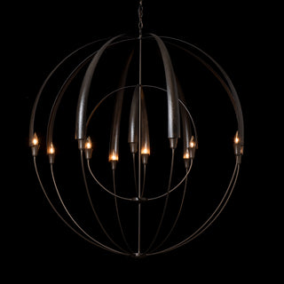 Double Cirque Large Scale Chandelier Dark Smoke