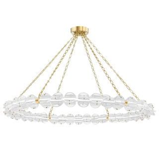 Lindley Chandelier Aged Brass