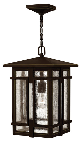 Tucker Medium Hanging Lantern In Light Bronze Finish