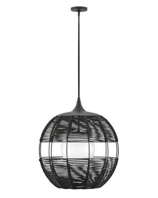 Maddox Medium Orb Chandelier In Black Finish
