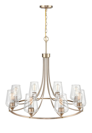 Ashford 8-Light Chandelier Ceiling - Modern Gold