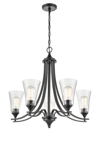 Natalie 5-Light Chandelier Ceiling Light Matte Black