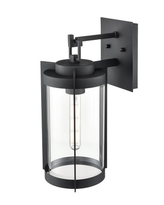 Ellway 1-Light Outdoor Wall Sconce Textured Black