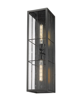 Jaxson 2-Light Outdoor Wall Sconce Powder Coated Black
