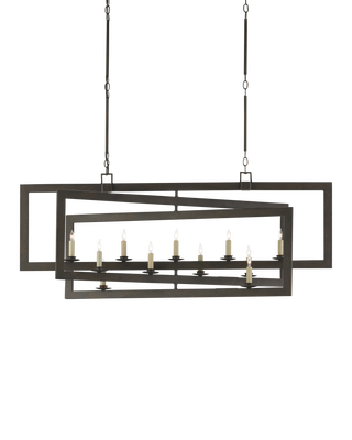 Middleton Bronze Rectangular Chandelier