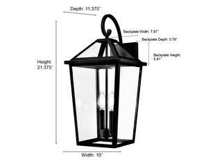 Eston 2-Light Outdoor Wall Sconce Textured Black