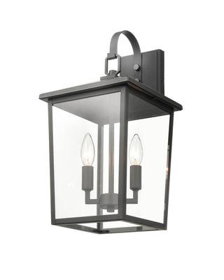 Fetterton 2-Light Outdoor Wall Sconce Powder Coated Black