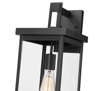Barkeley 1-Light Outdoor Wall Sconce Powder Coated Black