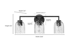 Lauryn 3-Light Vanity Polished Nickel
