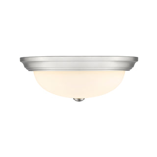 3-Light Flushmount Ceiling Light Brushed Nickel