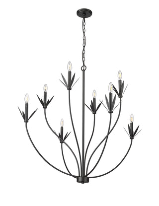 Primrose 8-Light Chandelier Ceiling Light Matte Black