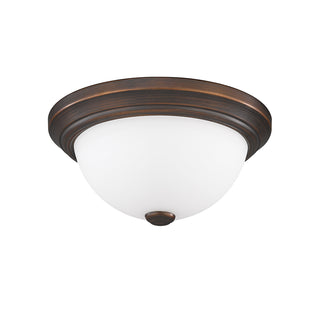 2-Light Flushmount Ceiling Light Rubbed Bronze