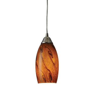 Galaxy 5'' Wide 1-Light Pendant - Satin Nickel