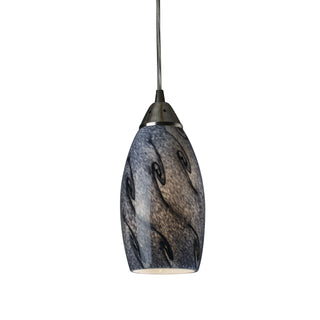 Galaxy 5'' Wide 1-Light Pendant - Satin Nickel