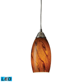 Galaxy 5'' Wide 1-Light Pendant - Satin Nickel (LED)