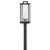 Weymouth Large Post Mount Lantern in Black