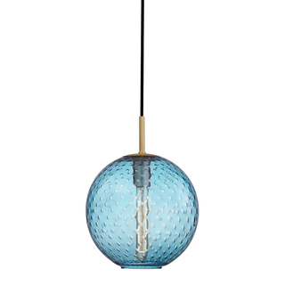 Rousseau Pendant with Aged Brass Finish