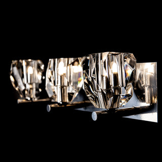 Gatsby 3-Light Bath Sconce Sterling / Crystal