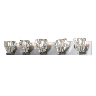 Gatsby 5-Light Bath Sconce Vintage Platinum / Crystal