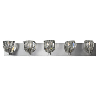 Gatsby 5-Light Bath Sconce Vintage Platinum / Crystal