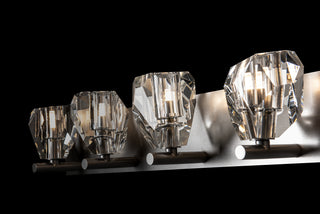 Gatsby 5-Light Bath Sconce Vintage Platinum / Crystal