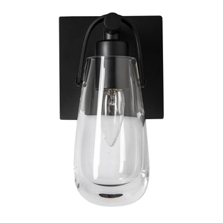 Eos 1-Light Bath Sconce Black / Clear Glass (ZM)