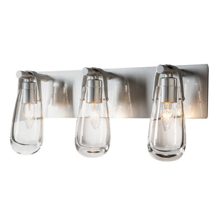 Eos 3-Light Bath Sconce Sterling / Clear Glass (ZM)