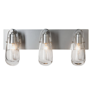 Eos 3-Light Bath Sconce Sterling / Clear Glass (ZM)