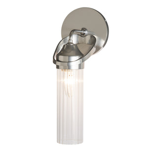 Bow 1-Light Bath Sconce Sterling / Clear Glass (ZM)