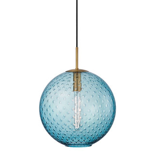 Rousseau Pendant with Aged Brass Finish