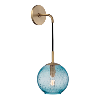 Rousseau Wall Sconce with Aged Brass Finish