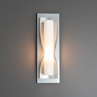 Dune Sconce Sterling / Opal Glass (GG)