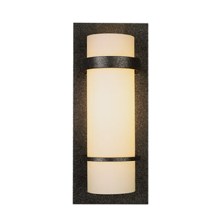 Banded Sconce Natural Iron / Opal Glass (GG)