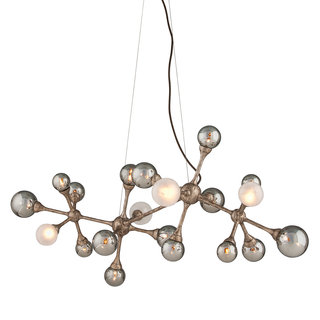 Element Linear with Stria Gold Leaf Finish
