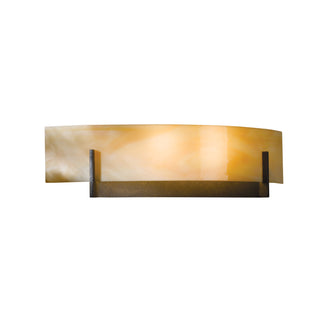 Axis Sconce Dark Smoke / Amber Swirl Glass (AA)