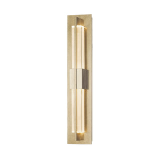 Double Axis Small Sconce Soft Gold / Clear Glass (ZM)