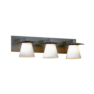 Wren 3 Light Sconce Dark Smoke / Opal Glass (GG)