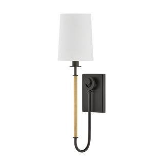 GLENMONT Wall Sconce with AGED BRASS/DISTRESSED BRONZE Finish