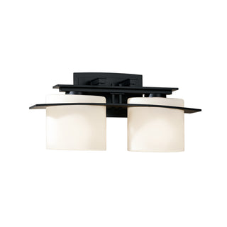 Arc Ellipse 2 Light Sconce Black / Opal Glass (GG)