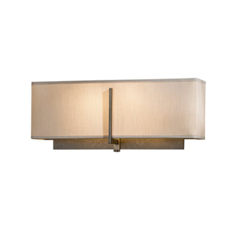 Exos Square Sconce Dark Smoke / Flax Shade (SE)