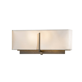 Exos Square Sconce Dark Smoke / Natural Anna Shade (SF)