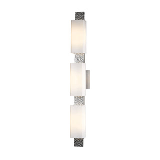 Oceanus 3 Light Sconce Sterling / Opal Glass (GG)