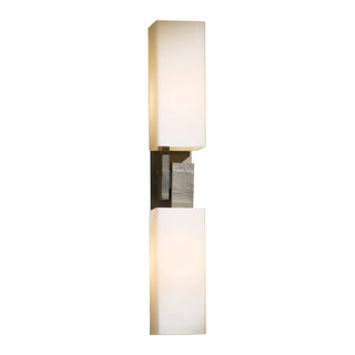 Ondrian 2 Light Sconce Dark Smoke / Opal Glass (GG)