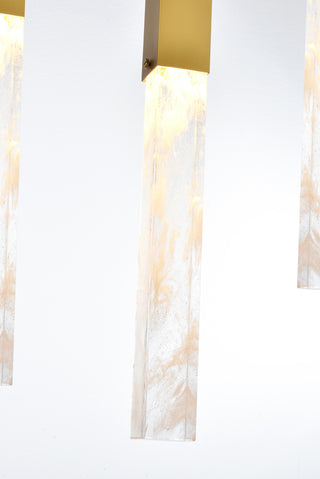 Aurora 42 inch Pendant in Satin Gold