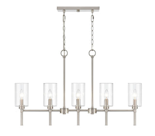 Chastine 5-Light Chandelier Ceiling Light Brushed Nickel