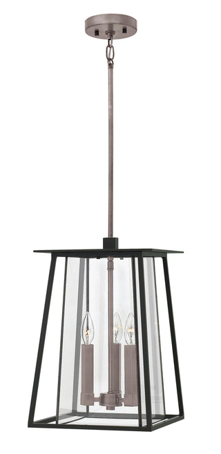 Walker Medium Hanging Lantern In Black Finish