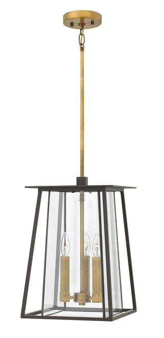 Walker Medium Hanging Lantern In Dark Bronze Finish