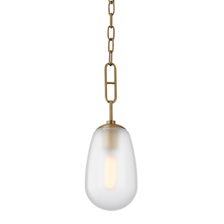 Bruckner Pendant with Aged Brass Finish