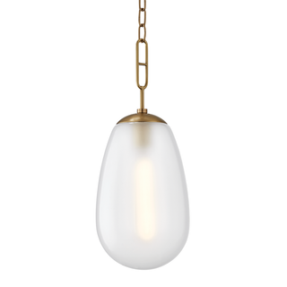 Bruckner Lantern with Aged Brass Finish